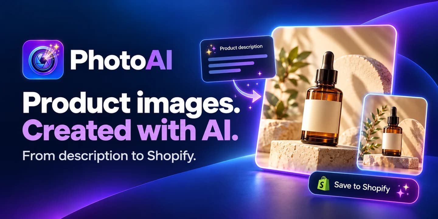 PhotoAI — imagini de produs cu AI pentru Shopify